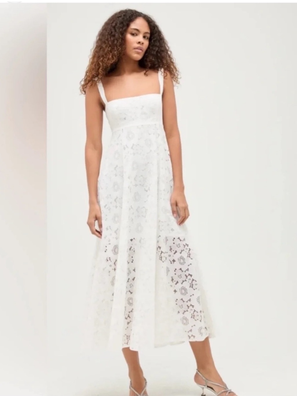 Euc Hill House Home Rowena Dress In White Lace